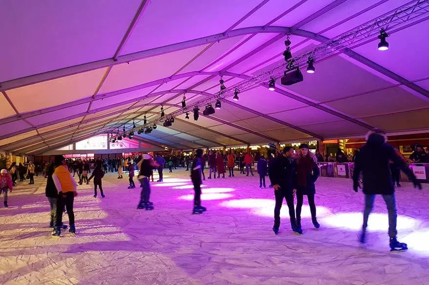 Ice skating rink - Brussels Winter Wonders in Belgium