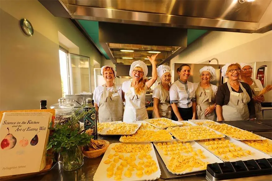 Italian cooking class at Casa Artusi in Italy