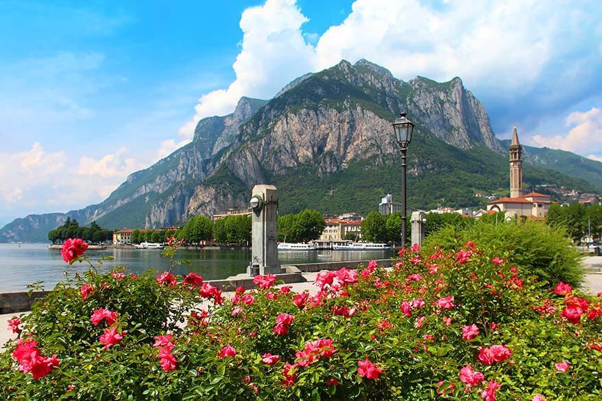 Lecco town in Lake Como Italy