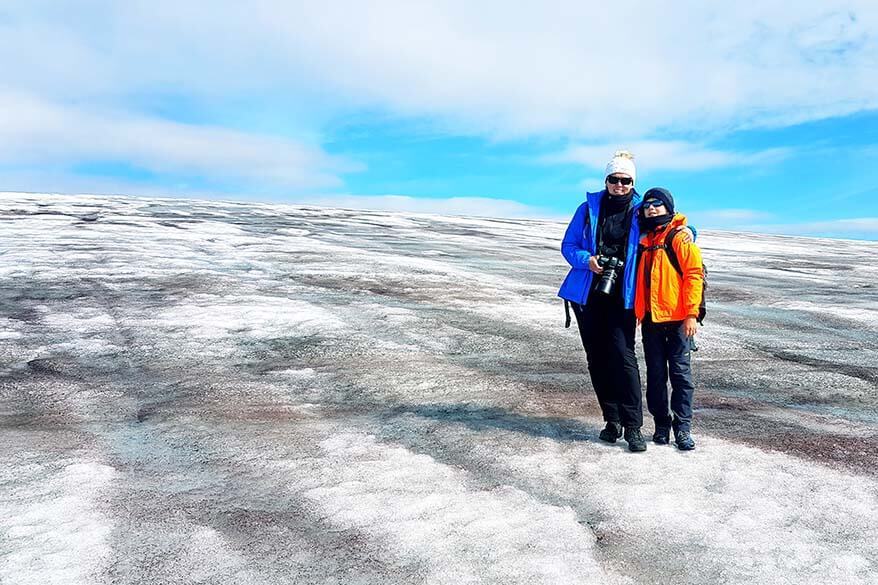 Lyngmark Glacier on Disko Island in Greenland