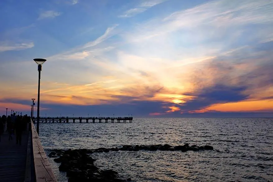 Pier of Palanga in Lithuania