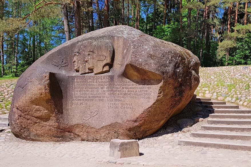 Puntukas stone is one of tourist attractions in Lithuania