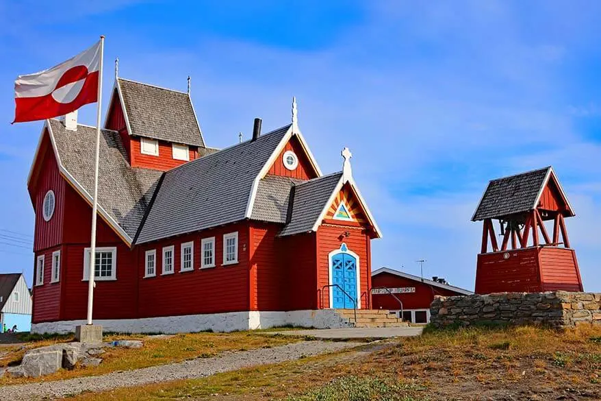 Qeqertarsuaq church - Disko Island, Greenland