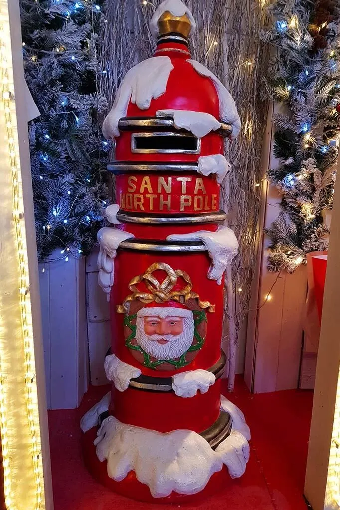 Santa Mailbox at the Brussels X-mas market in Belgium