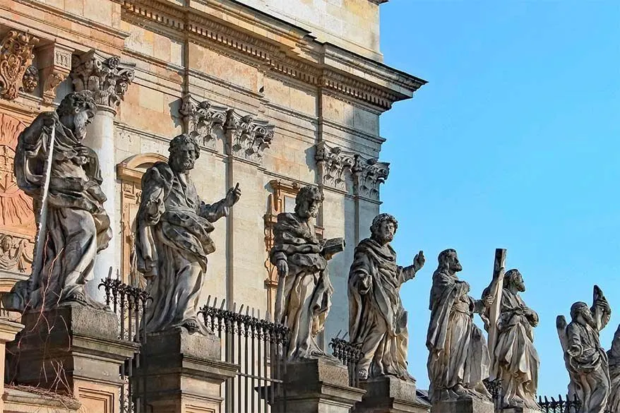 Apostle statues at the Church of SS Peter & Paul in Krakow