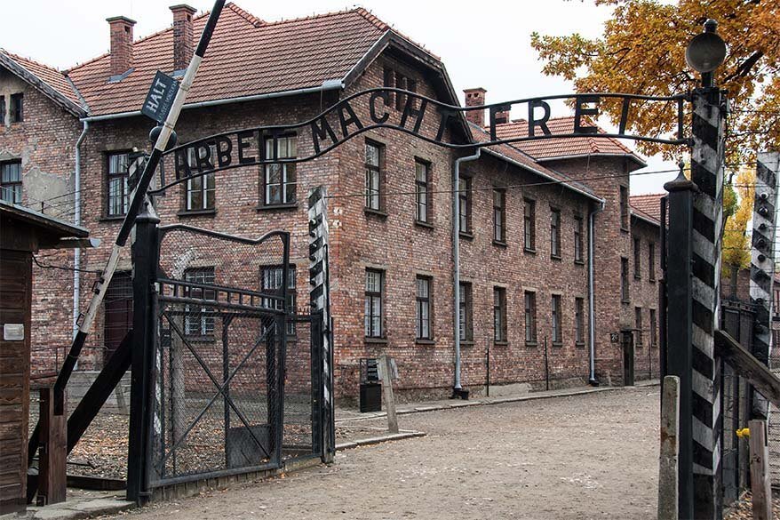 Arbeit Macht Frei gate at Auschwitz I site