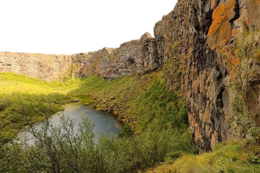 Asbyrgi canyon - one of the best places to visit in Iceland