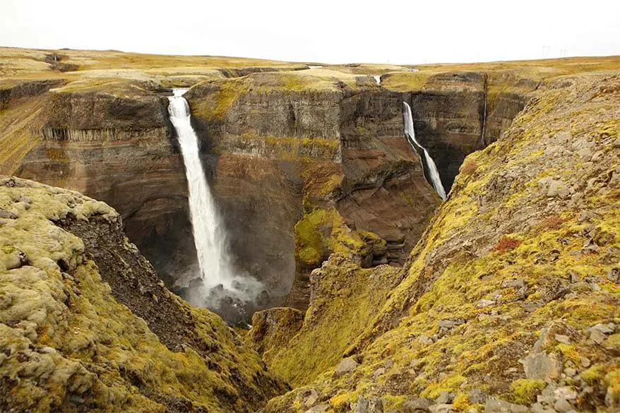 Haifoss - one of the highest waterfalls in Iceland