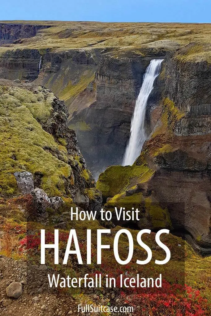 How to visit Haifoss waterfall in Iceland