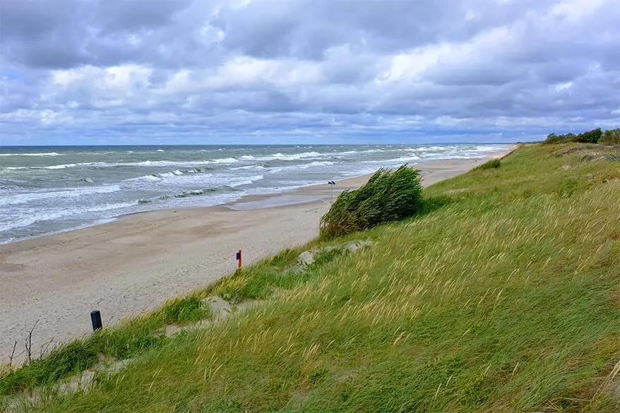 Nida beach in Lithuania