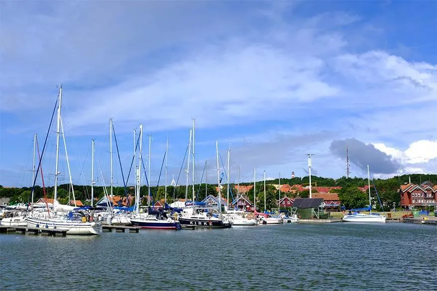 Nida harbor in Lithuania