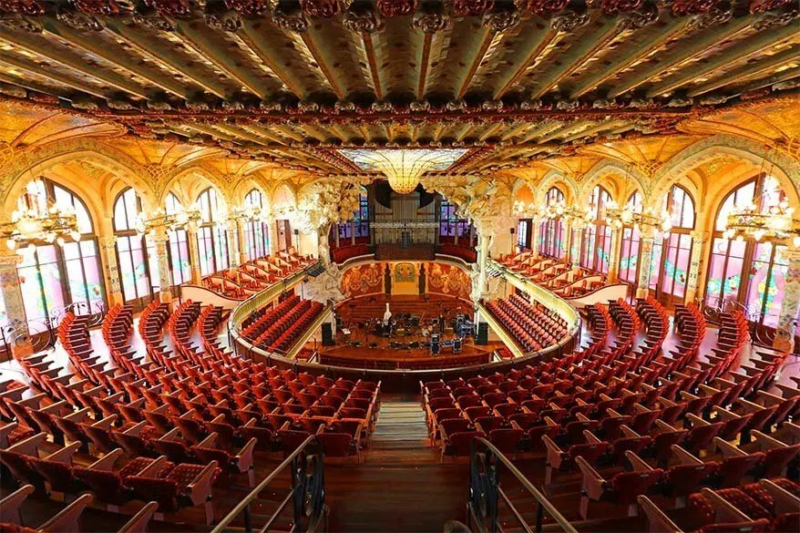 Palau de la Musica Catalana in Barcelona