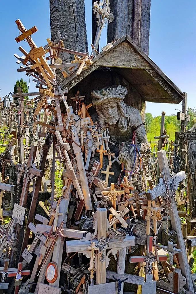 Pensive Christ - Rupintojelis - at the Hill of Crosses in Lithuania