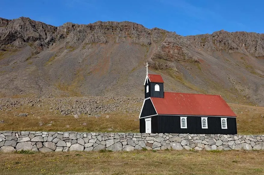 Saurbaejarkirkja in the Westfjords, Iceland