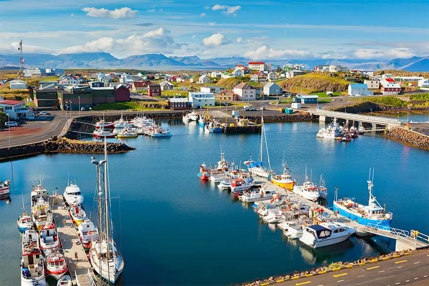 Stykkisholmur is one of the best towns to stay in Snaefellesnes Peninsula