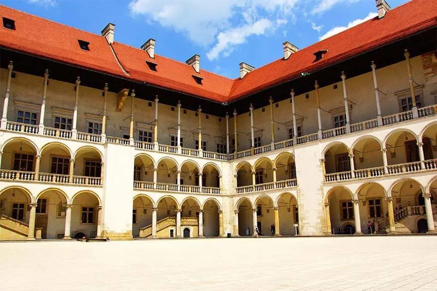 Wavel Castle Renaissance Arcades - Krakow Poland