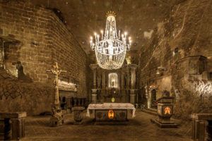 Wieliczka Salt Mine near Krakow in Poland