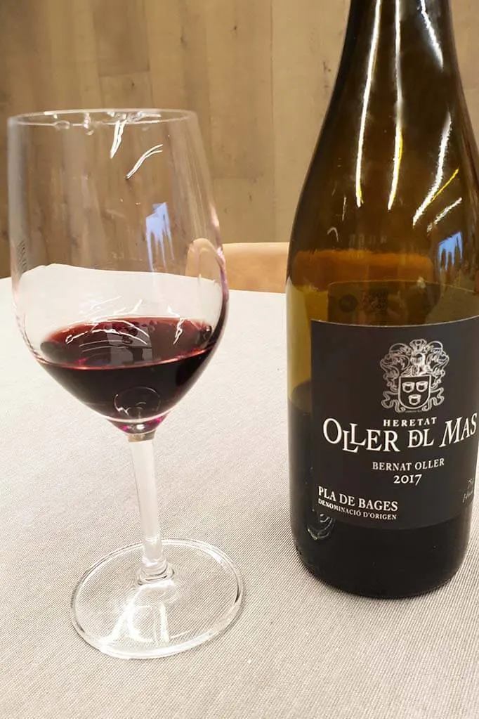 Wine tasting at Oller del Mas winery near Montserrat