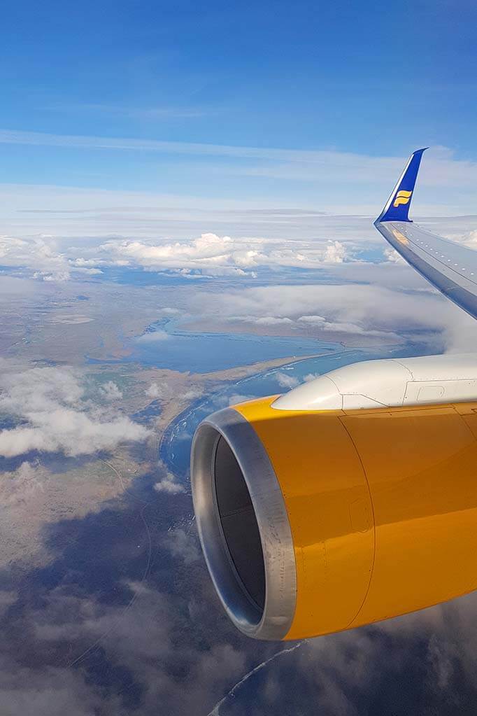 Volando por encima de Islandia
