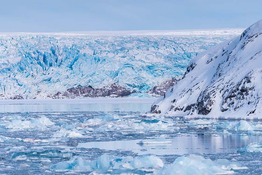 gletsjers in Svalbard