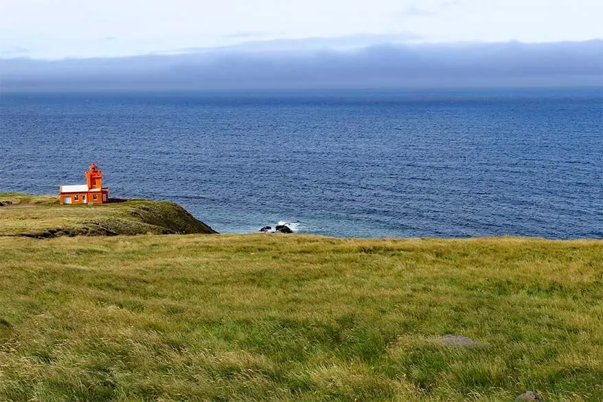 Trollaskagi Lighthouse near Siglufjordur