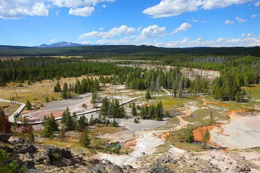 Artists Paintpots - one of the lesser visited places in Yellowstone