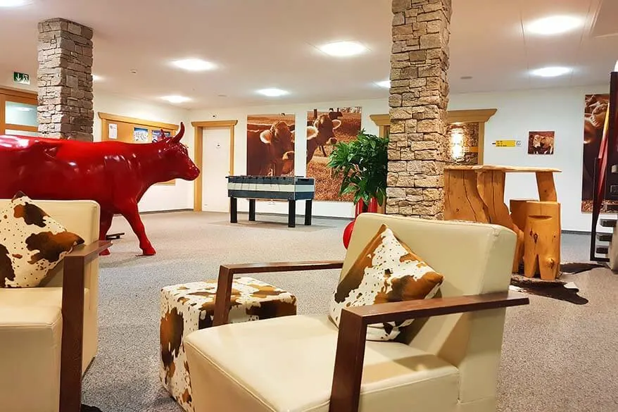Common areas of Trubsee Alpine Lodge in Engelberg