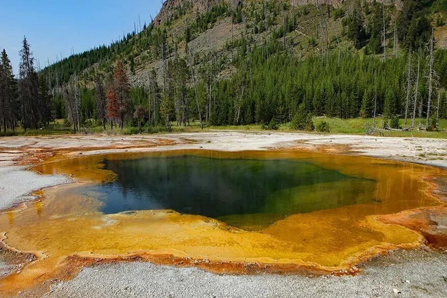 Emerald Pool at the Black Sand Basin in Yellowstone