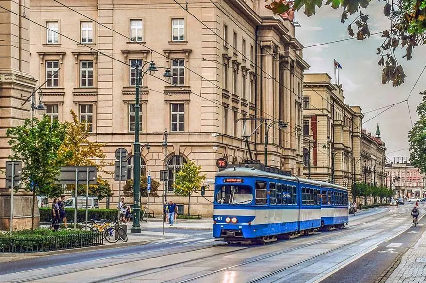 Krakow travel tips - use public transportation