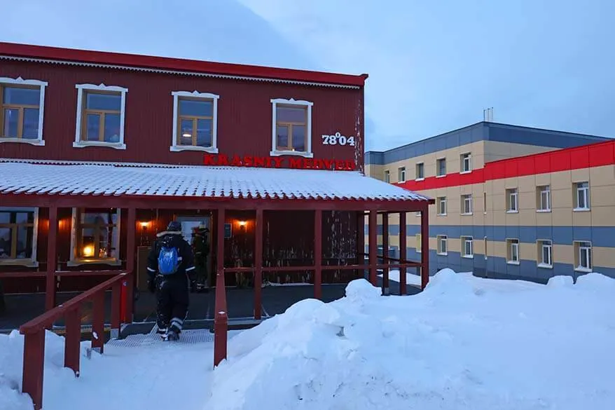 Krasniy Medved restaurant in Barentsburg, Spitsbergen, Svalbard