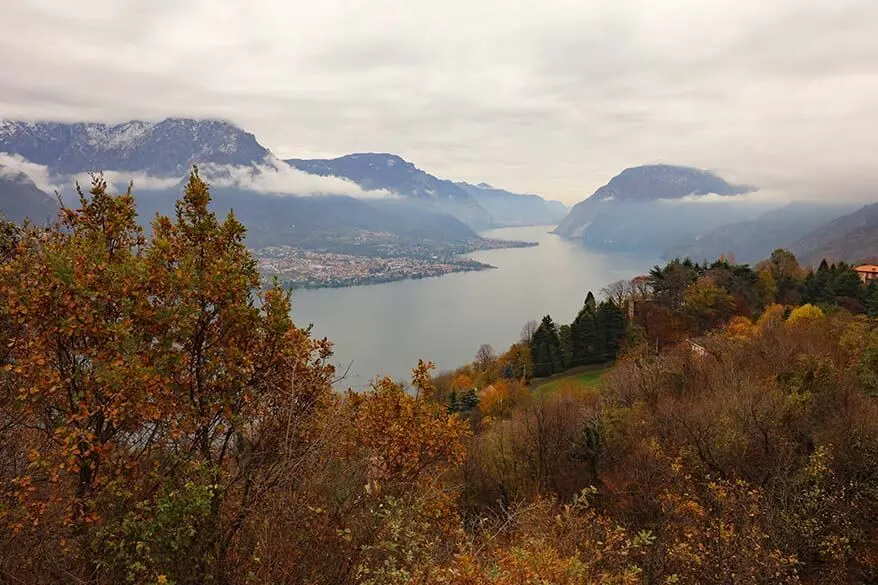 November weather in Italy - Lake Como on a grey day end of November