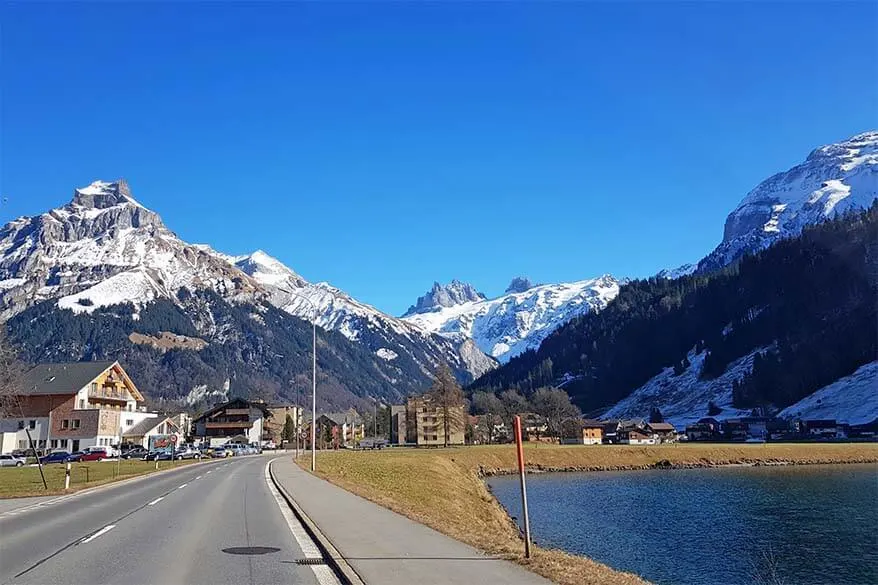 Road from Lucerne to Engelberg