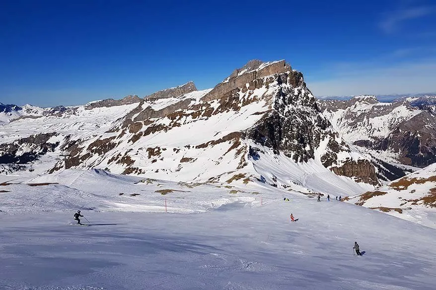 Skiing in Engelberg