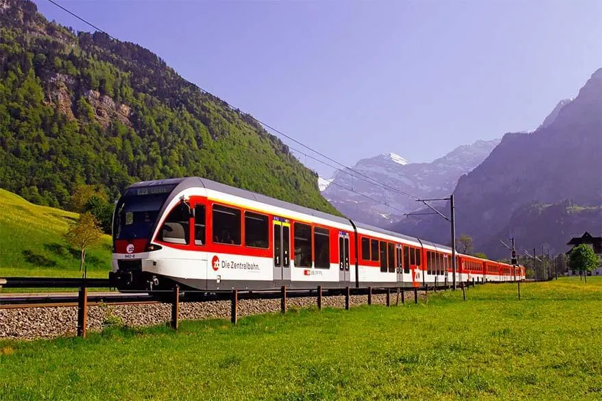 Train from Lucerne to Engelberg