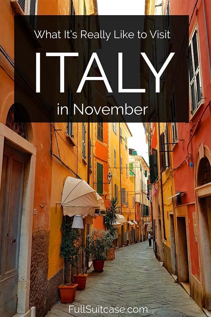 travel to italy in november