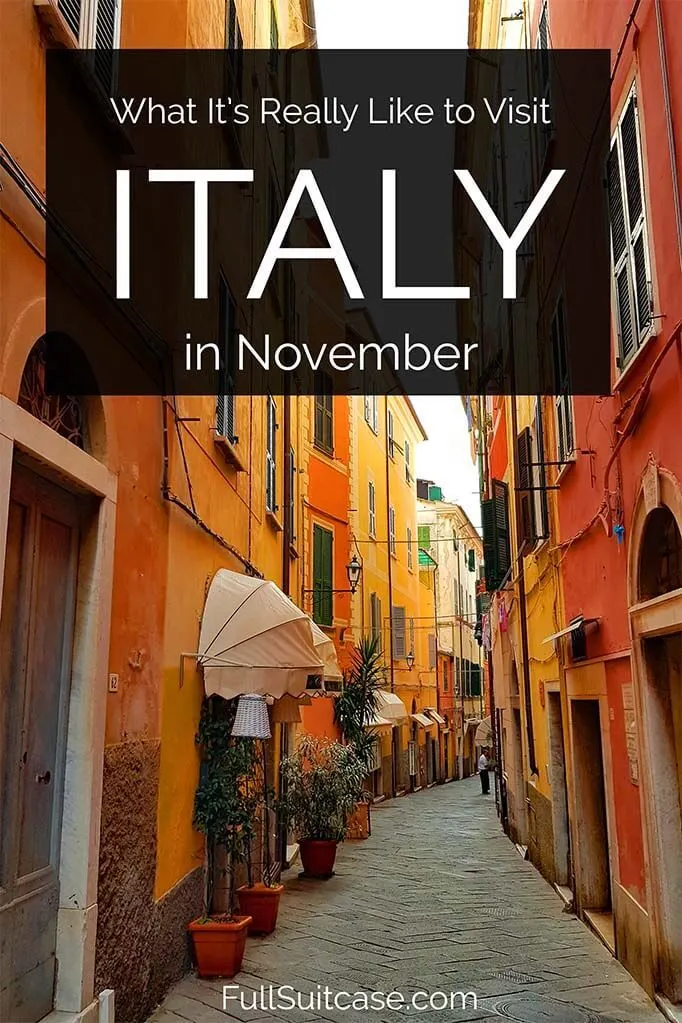 Traveling to Italy in November - weather, crowds, where to go, and tips for your visit