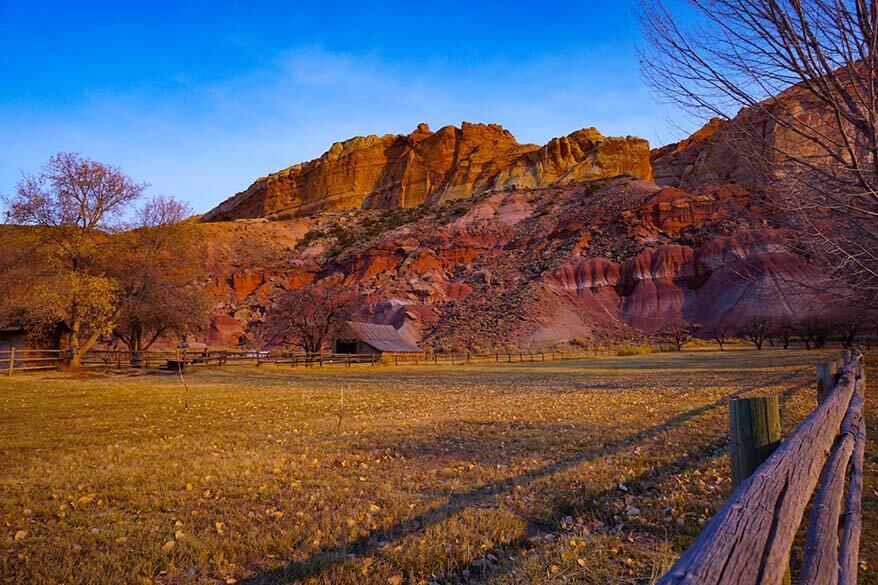 Capitol Reef National Park in November