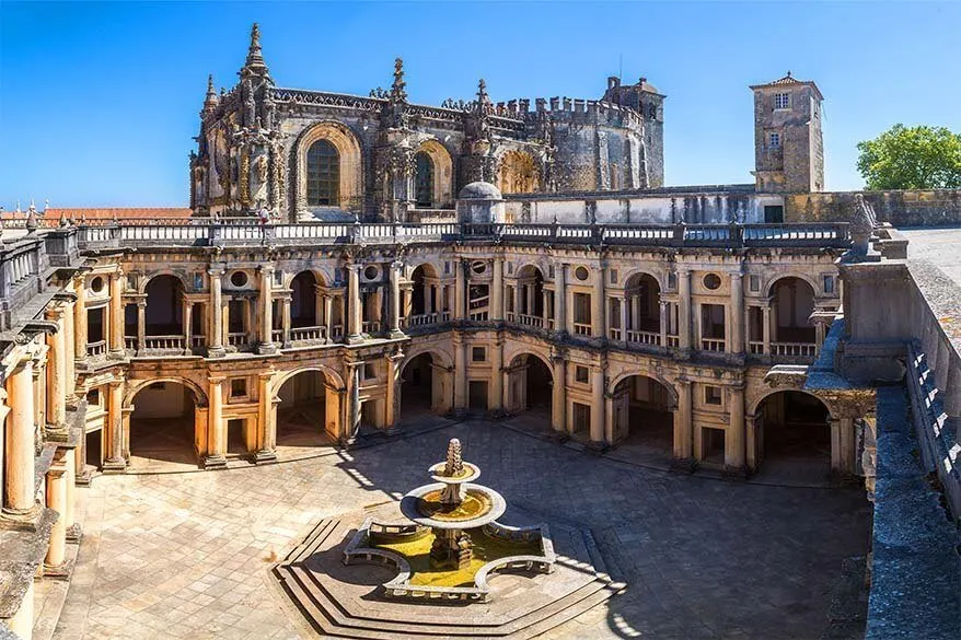 Convent of Christ in Tomar town in Portugal