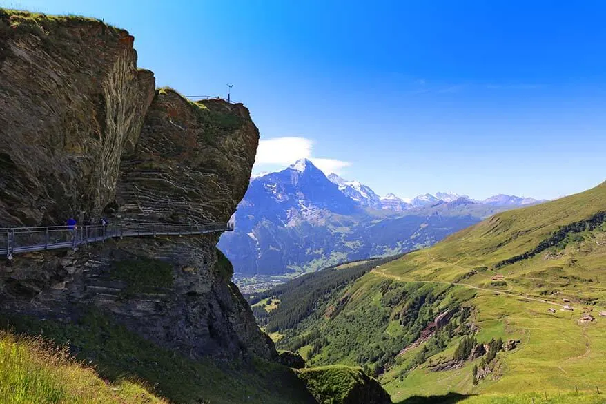 First Cliff Walk in Grindelwald Switzerland
