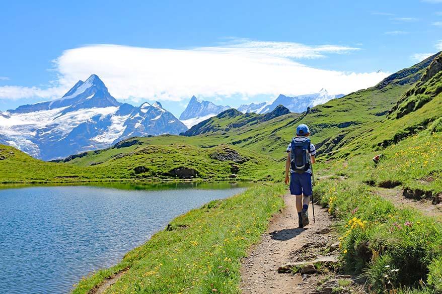 Hiking at Bachalpsee