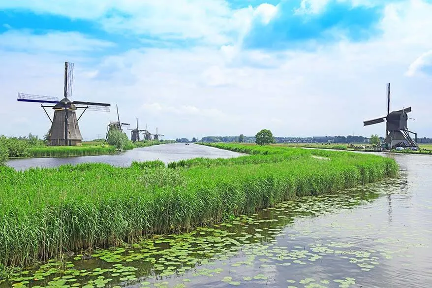 Kinderdijk windmills in the Netherlands