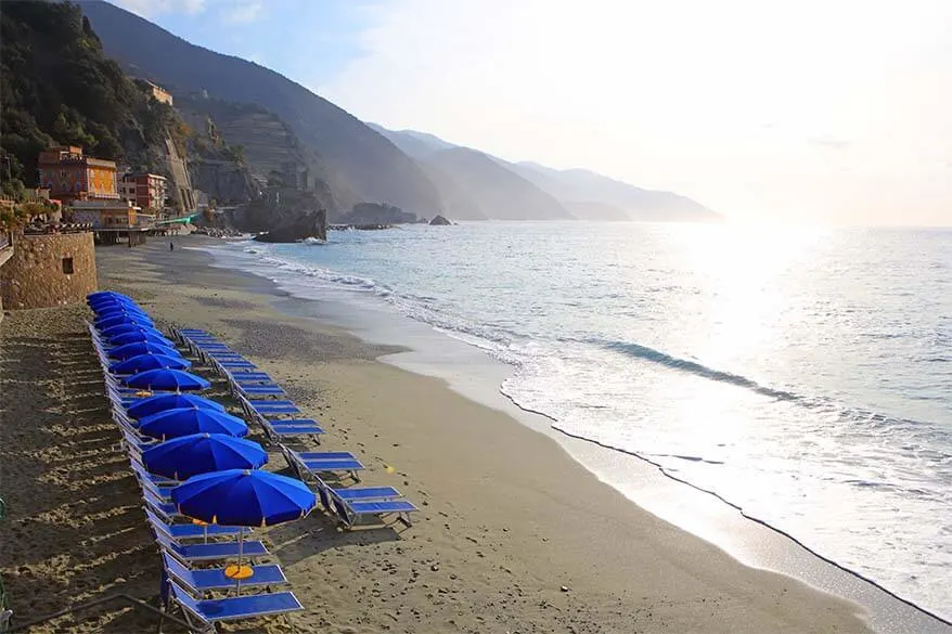 Monterosso al Mare beach - best beach in Cinque Terre