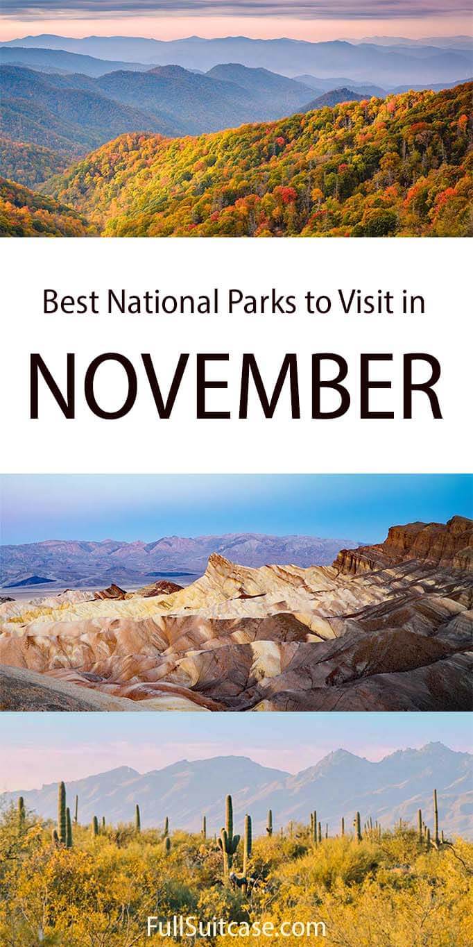 15 Great American National Parks to Visit in November