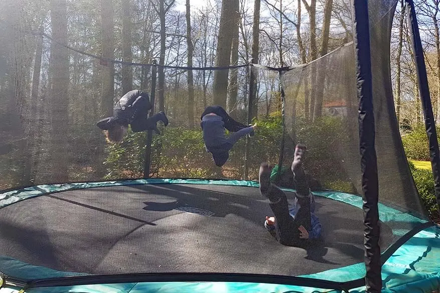 Quarantine day 24 - kids jumping on the trampoline