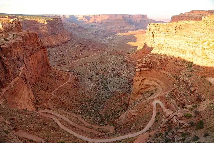 Shafer Canyon Road Overlook in Canyonlands National Park