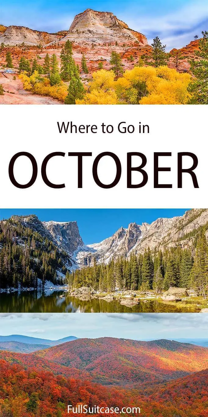 Where to go in October - best National Parks in the fall