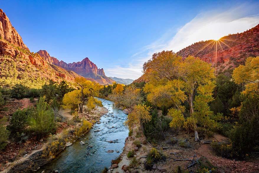 Zion National Park in October