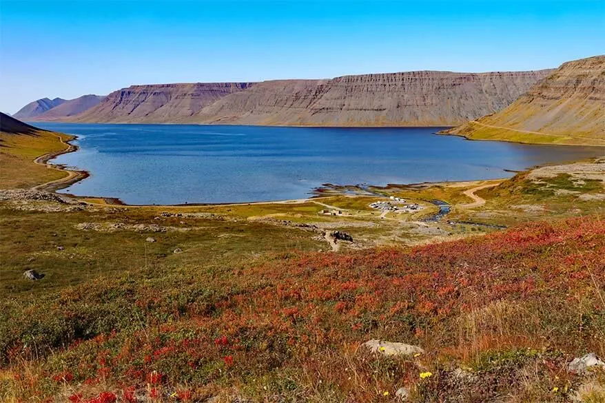 Arnarfjordur as seen from Dynjandi waterfall