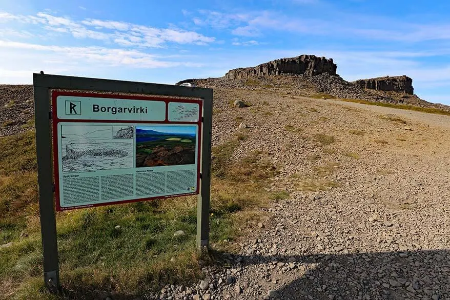 Borgarviki historic site in northwest Iceland