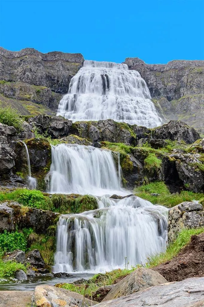 Dynjandi waterfalls in the Westfjords